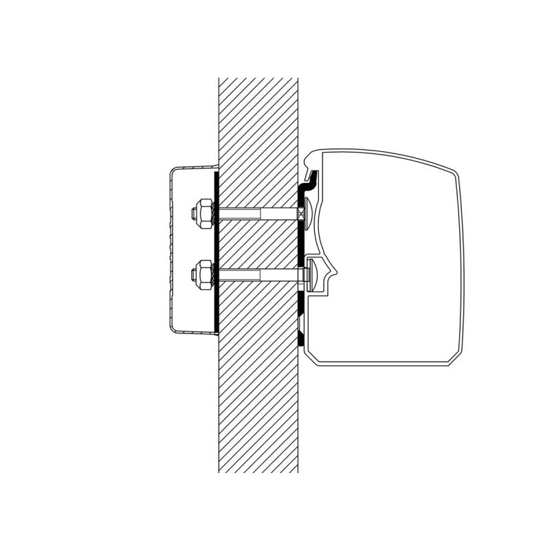 Staffe Thule A Parete Per Omnistor 3200 Flat Wall