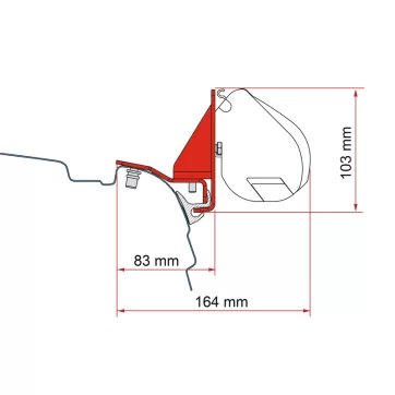 Staffe F35 Pro Fiamma Kit Multirail Reimo VW T5/T6