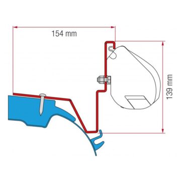 Staffe F35 Pro Fiamma Kit Mercdes Vito Jules Verne - Bricocamp