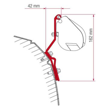 Staffe F35 Pro Fiamma Kit VW T4 Lift Roof -Bricocamp