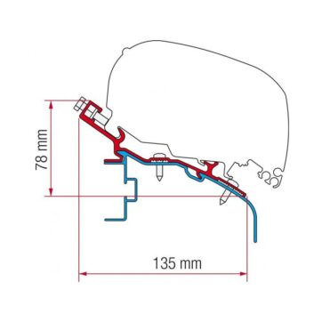 Staffe F80/F65 Fiamma Adapter Elddis 400 - Bricocamp