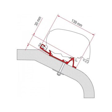 Staffe F80/F65 Fiamma Adapter LMC - Tec 290 - Bricocamp
