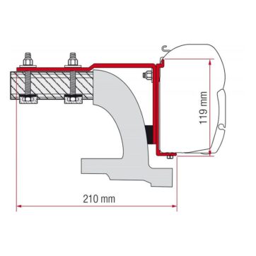 Staffe F45/F70 Fiamma Kit Mercedes Vito - Bricocamp