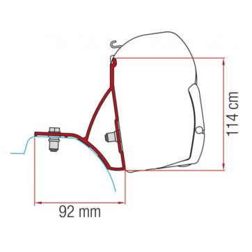 Staffe F45/F70 Fiamma Kit Renault Trafic, Opel Vivaro, Nissan Primastar, Fiat Talento dal 2015 - Bricocamp