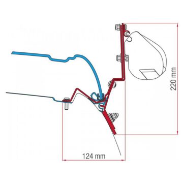 Staffe F45/F70 Fiamma Kit V Class Marco Polo dal 2014 - Bricocamp