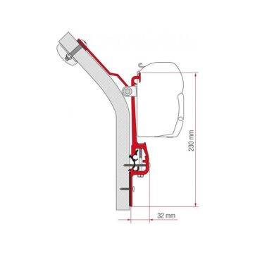 Staffe F45/F70 Kit Eriba Touring Fiamma per Camper - Bricocamp