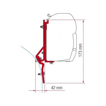 Staffe F45/F70 Fiamma Kit Fiat Ducato