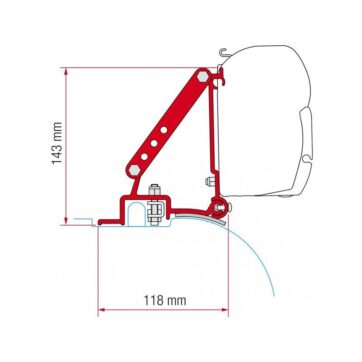 Staffe F45/F70 Fiamma Kit Fiat Ducato/ Jumper/ Boxer H2 dal 06/2006 per Camper - Bricocamp