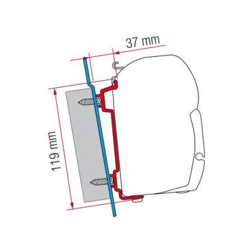 Staffe F45/F70 Fiamma Kit Ford Transit per Camper - Bricocamp