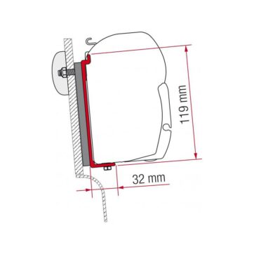 Staffe F45/F70 Fiamma Kit High Roof Adapter Westfalia - Bricocamp