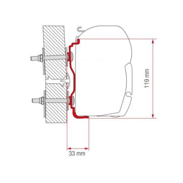 Staffe F45/F70 Kit Hymer >2016 Fiamma per Camper - Bricocamp copia 2