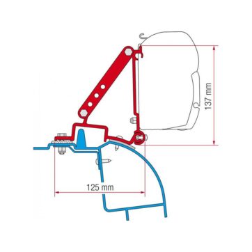 Staffe F45/F70 Fiamma Kit Master H2 e Opel Movano per Camper - Bricocamp