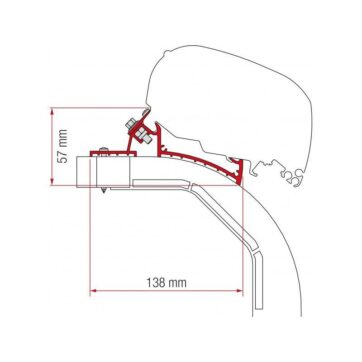 Staffe F80/F65 Fiamma Arca Mobilvetta K-YACHT per Camper- Bricocamp