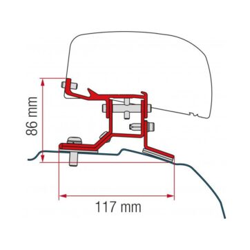 Staffe F80/F65 Fiamma Kit Ford Custom L2 - Bricocamp