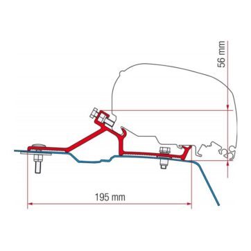 Staffe F80/F65 Fiamma Kit Renault Master H2 dal 2010 - Bricocamp