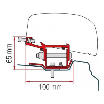 Staffe F80/F65 Fiamma Kit Renault Trafic - L1 - Bricocamp