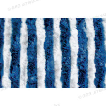 Tenda ciniglia bianco/blu 56 x 200 cm