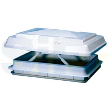 Oblò per Camper 50x50 Bianco con Maniglioni