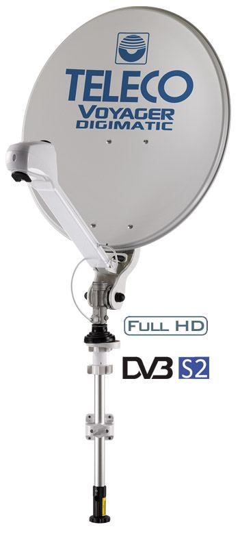 Antenna Satellitare Manuale per Camper Teleco Voyager Digimatic SM