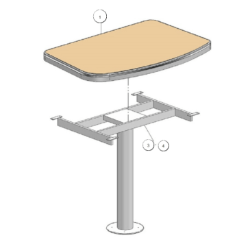 Tavolo Dinette per Mobilvetta Kea M79