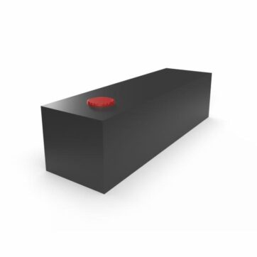 Serbatoio per Acqua 106L 33x30x112 cm Nero