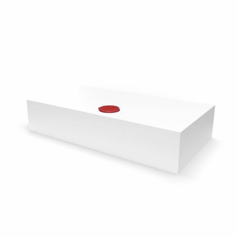 Serbatoio per Acqua 120L 104x21x55 cm Bianco