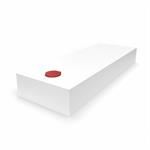 Serbatoio per Acqua 130L 50x19x140 cm Bianco