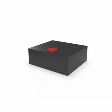 Serbatoio per Acqua 55L 55x20x50 cm Nero