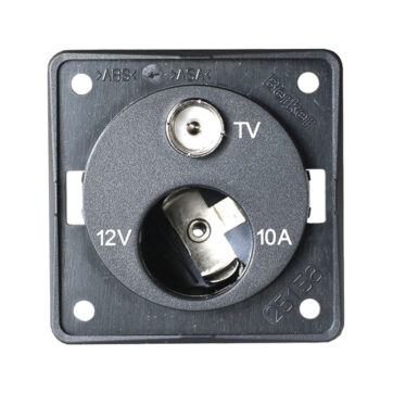 Presa 12V Auto + TV Berker Grigio Antracite BMP12ATV/GR