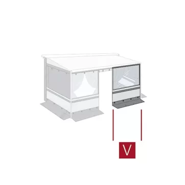 Pannello Frontale Aggiuntivo Fiamma Privacy Room CS Light da 190 Cm
